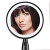 image:imageConair Plastic DoubleSided Lighted Makeup Mirror  Lighted Vanity Makeup Mirror with LED Lights 1x3x magnification White compact  great for travelBlack