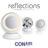 image:imageConair Round Shaped SingleSided Lighted Makeup Mirror 3x magnification White