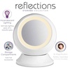 image:imageConair Round Shaped SingleSided Lighted Makeup Mirror 3x magnification White