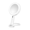image:imageConair Plastic DoubleSided Lighted Makeup Mirror  Lighted Vanity Makeup Mirror with LED Lights 1x3x magnification White compact  great for travelWhite