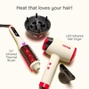 image:imageInfiniti PRO CONAIR 15 Inch Infrared Thermal Brush  Ionic Heated Hair Styler with 4 Heat Settings up to 400F Ceramic Barrel for Volume and Curls Digital Hot Brush White