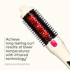 image:imageInfiniti PRO CONAIR 15 Inch Infrared Thermal Brush  Ionic Heated Hair Styler with 4 Heat Settings up to 400F Ceramic Barrel for Volume and Curls Digital Hot Brush White