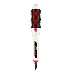 image:imageInfiniti PRO CONAIR 15 Inch Infrared Thermal Brush  Ionic Heated Hair Styler with 4 Heat Settings up to 400F Ceramic Barrel for Volume and Curls Digital Hot Brush White