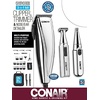 image:imageConairMAN 3in1 Chrome 25piece Hair Clipper Includes Battery Operated Detail Trimmer and Battery Operated Ear and Nose Hair Trimmer