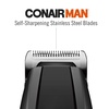 image:imageConairMAN AllinOne Beard Trimmer for Men Includes Nose and Ear Hair Trimmer with 5Position Comb Attachment 4 piece Mens Grooming Kit Battery Operated1 Count Pack of 1