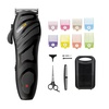 image:imageConairMAN Number Cut CordCordless Mens Hair Clippers and Trimmers Set Includes Barber Comb and Scissors Cleaning Brush Oil Blade Guard and Deluxe Storage Case AtHome Clipper Kit Rechargeable