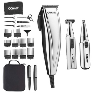 image:imageConairMAN 3in1 Chrome 25piece Hair Clipper Includes Battery Operated Detail Trimmer and Battery Operated Ear and Nose Hair Trimmer