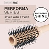 image:imageInfinitiPro by Conair Hairbrush Porcupine Spiral Round Brush for BlowDrying and Styling Designed for Optimal Airflow Performa Series in Toasted Almond Pack of 1